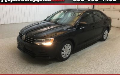 Photo of a 2015 Volkswagen Jetta Base Repairable Hail Damage for sale