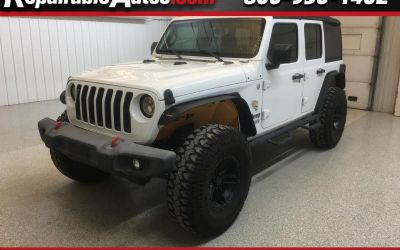 Photo of a 2018 Jeep Wrangler Unlimited Sport 4WD Repairable Theft Damage for sale