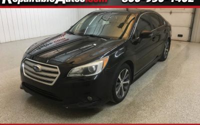 2016 Subaru Legacy 2.5I Limited AWD Repairable Hail Damage