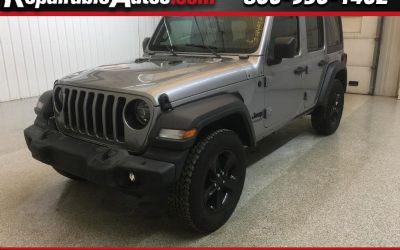 Photo of a 2021 Jeep Wrangler Unlimited Sport Repairable Theft Damage for sale