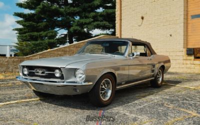 1967 Ford Mustang GT S-CODE Convertible In Silver Frost