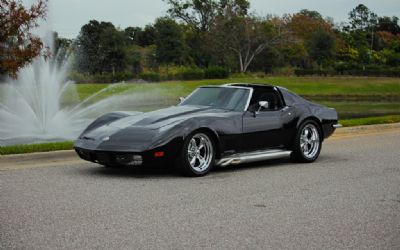 1973 Chevrolet Corvette Black With T-Tops, Upgraded 350 V8 With Extensive Performance Enhancements