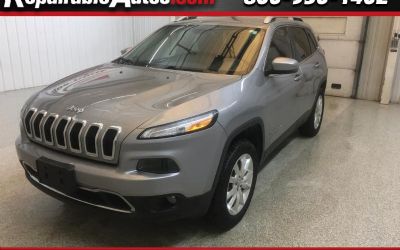 Photo of a 2014 Jeep Cherokee Limited 4WD Repairable Hail Damage for sale
