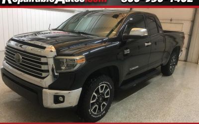 Photo of a 2018 Toyota Tundra Limited Double Cab 4WD Repairable Rear Damage for sale