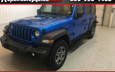 Photo of a 2022 Jeep Wrangler Unlimited Sport 4WD Repairable Rear Damage for sale