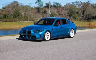 2023 BMW G80 M3 1 Of 2 Atlantic Blue Individual, 6-Speed Manual, 700+ HP, Full Carbon