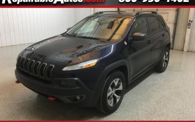 Photo of a 2015 Jeep Cherokee Trailhawk 4WD Repairable Hail Damage for sale