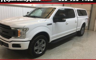 Photo of a 2018 Ford F-150 XLT Supercrew 4WD Repairable Rear Damage for sale