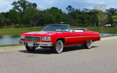 1975 Chevrolet Caprice Classic Convertible, Cold AC, Low Miles, Dayton Wire Wheels