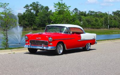 1955 Chevrolet Bel Air Gypsy Red & India Ivory, 350 V8, A/C, Power Steering, Disc Brakes