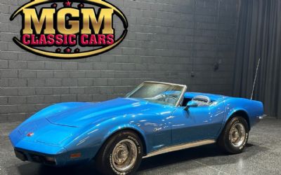 1973 Chevrolet Corvette Medium Blue Iridescent Convertible