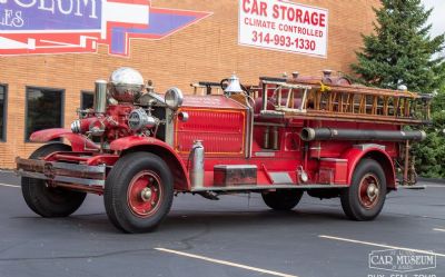 1928 Ahrens-Fox N-S-4 Pumper Fire Truck 
