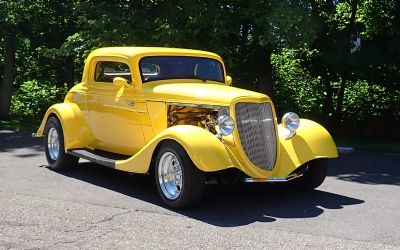 1934 Ford 3 Window Coupe Chopped Top-Street Rod