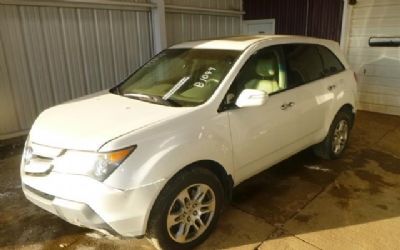 2008 Acura MDX AWD W-TECH Package And Power Tailgate